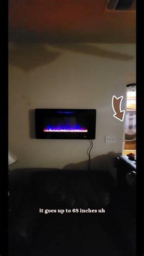 R.W.FLAME Electric Fireplace Inserts, in-Wall Recessed & Wall Mounted 750/1500W Heater, Touch