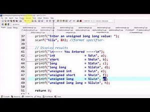Lecture:11| integer and float data formatting in C language