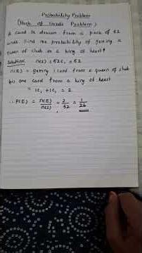 Probability problem (pack of cards problem for independent events)