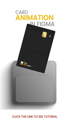 Card Animation in Figma | The Blackpen #carddesigns #uidesign #figma #figmatutorial #webdesign