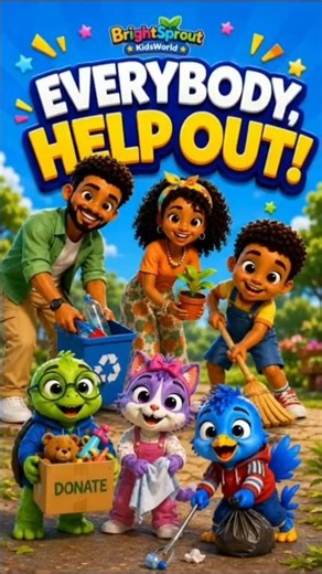 🧹🫧🎶 THE HELPER HUSTLE! | Fun Chores & Helping Song for Kids! 🌷