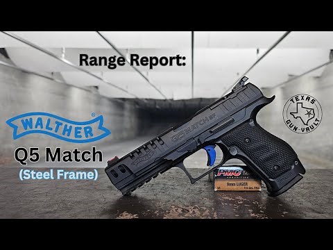 Range Report: Walther Q5 Match SF (Steel Frame) - Walther's competition pistol