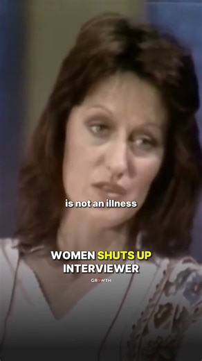 Woman Shuts Up Interviewer.