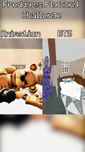 FNaF Freddy vs Fly Song Challenge 😂😅 | BTS vs Animation