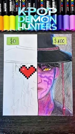 Demon Character Drawing Tutorial: SAJA_Boys_jinu