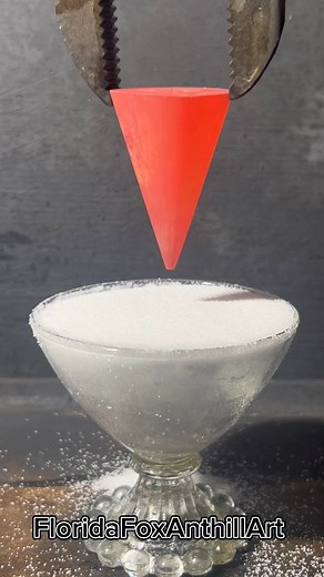 128K views · 268 reactions | RHACC vs salt 蓼 #science #satisfying #experiment #asmr #salt | Florida Foundry | Facebook