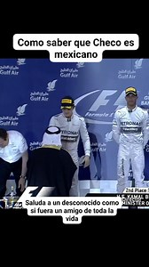2.7M views · 88K reactions | COMO IDENTIFICAR A UN AMIGO Checo Perez saludando a un desconocido en el podio de Bahrein 2014 como si fuera su compa de toda la vida. | Adicción Fórmula 1 | Facebook