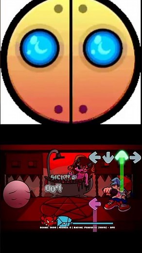 Geometry Dash Changes Face! | FNF Mods #fnf #fridaynightfunkin #shorts #fyp #fnfmemes #fnfupdate