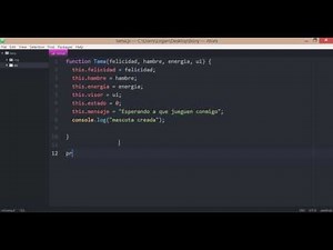 Creación de una mascota en js mediante prototipado (POO)