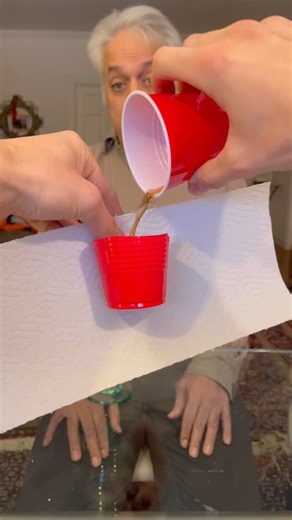 Milaad Khodadoust on Instagram: "MAGIC WATER CUP TRICK TUTORIAL 😱😂 #tricks #tutorials #learn #magictrick #illusion"