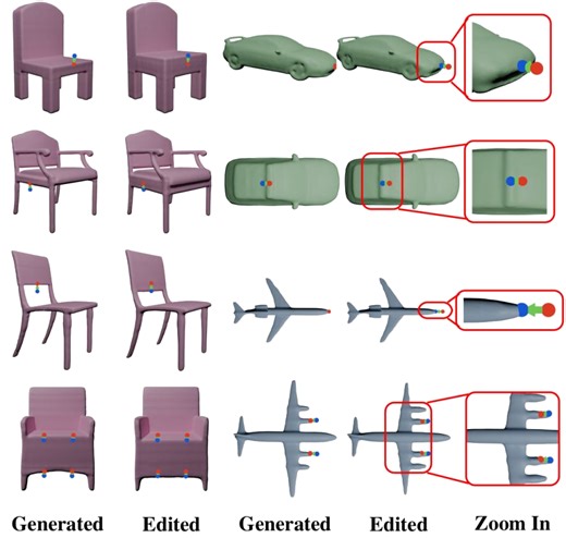iShapEditing: Intelligent Shape Editing with Diffusion Model