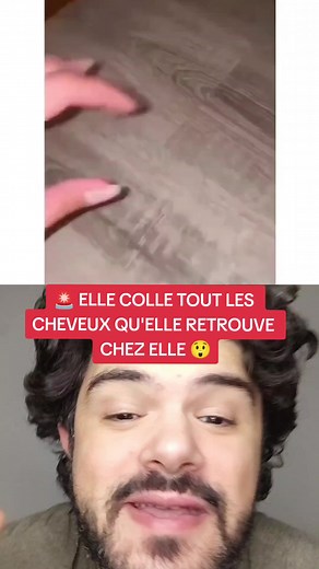 934K views · 3.4K reactions | cette femme va coller tous les cheveux qu'elle va trouver chez elle sur un ruban adhésif ! regardez le résultat #incroyable #viralpage #memes #buzz | Stamatou | Facebook