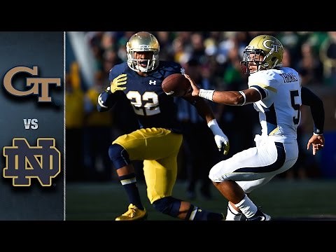 Georgia Tech vs Notre Dame | 2015 ACC Football Highlights