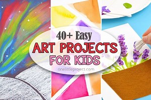 40  Easy Art Projects for Kids - Simple & Fun Ideas - One Little Project