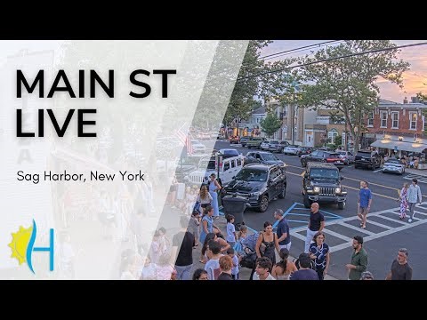 Hamptons.com - LIVE! 4K Main Street, Sag Harbor Village, New York