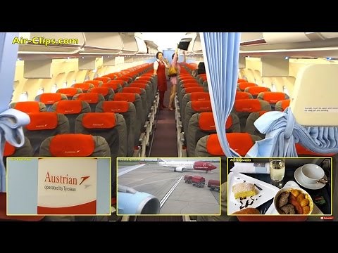 Austrian Airlines Airbus A320 Business Class to Vienna [AirClips full flight series]