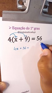 Equação do 1º grau: Exercício prático #math #algebra | Matemática do Pi