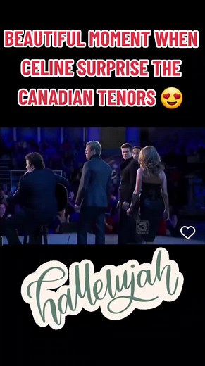 Celine Dion Surprises The Canadian Tenors Live Performance