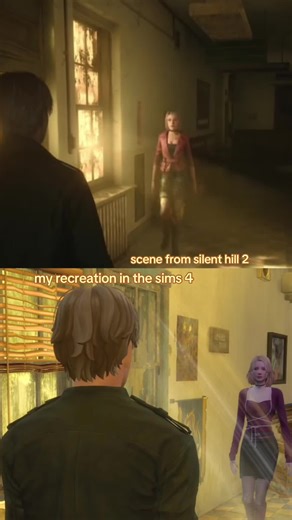 i could probably make it look even more like the OG scene but reality set in, i snapped out of my zone andlost all motivation to keep trying so this is the best it’s gonna get #sims4 #thesims #sims #recreation #silenthill #silenthill2 #sh2 #silenthillcosplay #ts4 #beforeandafter #gamedev #fyp #fypp #setdesign #interiordesign #machinima #filmmaking #caviarsims