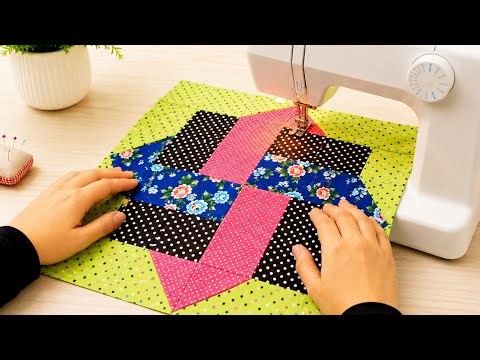 2 Beautiful Patchwork Blocks Made with One Simple Sewing Trick ✨