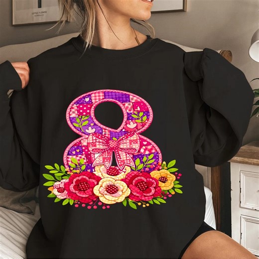 Floral Patchwork March 8 PNG, Women's Day Design (digital Download) - Etsy