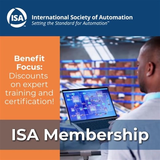 One membership. Countless benefits. 👏 There are several reasons why joining ISA will benefit your career. Here are a few: ➡️ Explore career opportunities and build your resume with the ISA Career Center. ➡️ Post job openings and access over 50,000 automation professionals seeking new opportunities. ➡️ Serve on a standards committee and help influence the future of automation. ➡️ Connect with and inspire others through ISA Mentor, a professional development opportunity that connects those early 