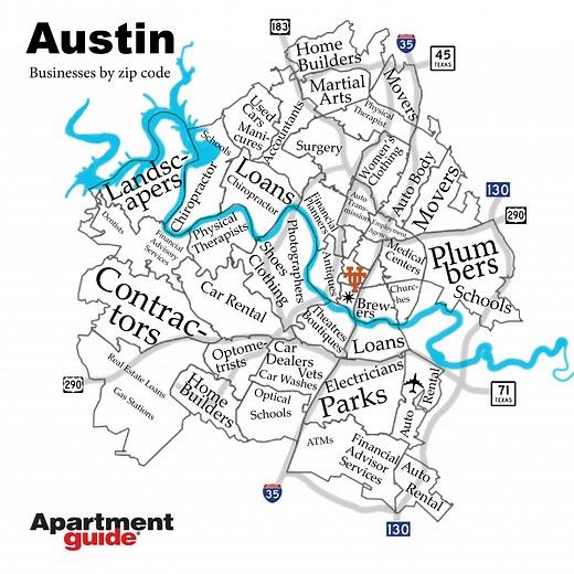 zip code map Austin Zip Code Map - Popular Neighborhoods in Austin, Texas