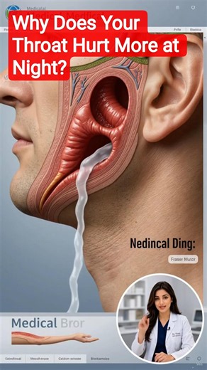 Why Does Your Throat Hurt More at Night? #doctor #science #nurse