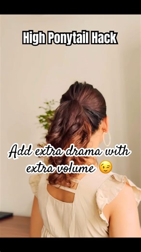 Easy quick high ponytail hairstyles for natural hair 👉Day-22/30 #quickhairstyle #hairstyle