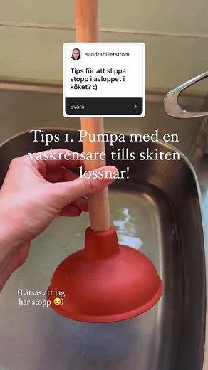 30K views · 290 reactions | ❌ STOPP I AVLOPPET ❌ Här kommer 2 enkla...