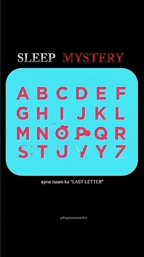 Part 33| Sleep mystery 🧙#sleeping #sleepmysteries #lastletter #psychology #psycholgyfacts#lostmind
