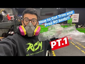 How to Cut Trim and Prep RC bodies for paint!!