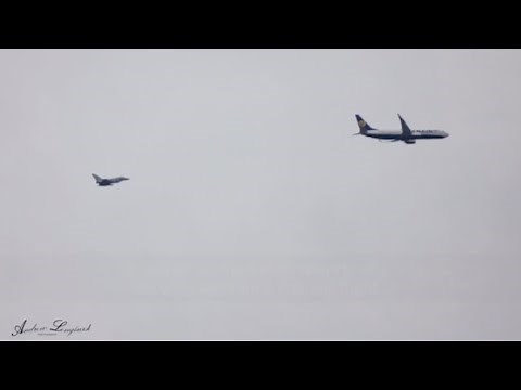 Fighter jets called to escort Ryanair flight cause sonic boom in Norfolk