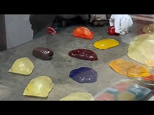 【PAPABUBBLE】How to Make LollipopCandy Amezaiku in Japan【candy making videos】