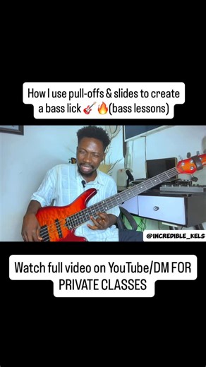 Kelvin James on Instagram: "How I use pull-offs & slides to create a bass lick 🎸🔥(bass lessons) #fyp #explore #fy #exploremore #fypシ #fypage #reels #fypppppppppppppppppppppppppppppppppppppppppppppppppppppppppppppppppppppp #reelsvideo #reelsinstagram #bass #bassistsofinstagram #bassists #bassist #bassline #basslove #bassnation #basslessons #basslesson #bassguitarlessons #tutorial #lessons #coach #motivation #learn #newthing #licks #bassguitarist #bassguitarportal #bassguitarplayer"