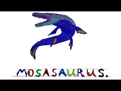 🦖🌊 Epic Mosasaurus Drawing | Dinosaur Era Art for Kids 🎨✨ | RainbowPictures