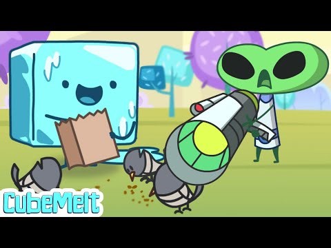 Funny Cartoon for Kids 👽 CubeMelt Alien Obsession ❤️‍🔥 HooplaKidz Toons