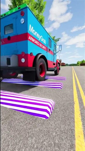 pickup trucks and tow trucks vs Speed Bumps #short #beamng #beamngdrive #trucksvs