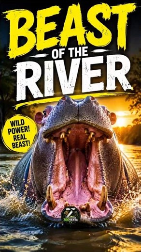 Massive Hippopotamus Encounter Wild Animal Close Up Zoovanta TV