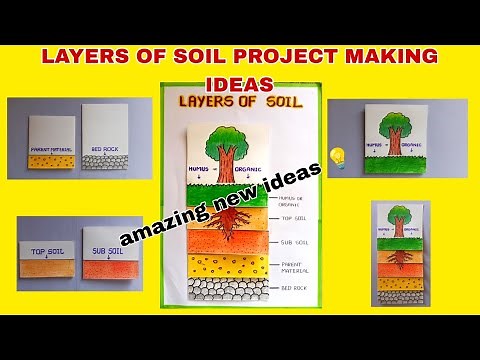 layers of soil model for school | Layers of soil project making ideas | Layers of soil drawing