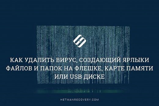 Вирус создает ярлыки на флешке или карте памяти. Что делать?