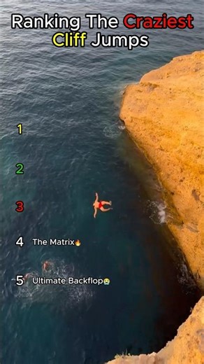 Ranking The Craziest Cliff Jumps Ever… 😳
