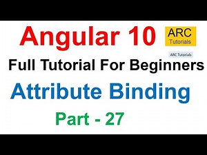 Angular 10 Tutorial #27 - Attribute Binding in Angular | Angular 10 Tutorial For Beginners