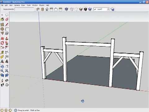 Drawing a Timber Frame in SketchUp (Part 3)