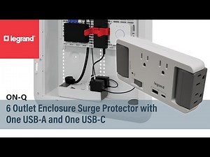 On-Q AC1062 Enclosure 6 Outlet Surge Protector
