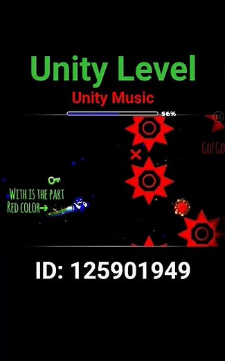 Unity Level (Unity Music) Geometry Dash 2.2 | #shorts #geometrydash #gd #unity