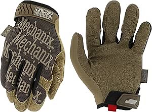 Mechanix Wear: The Original Work Glove with Secure Fit, Synthetic Leather Performance Gloves for Multi-Purpose Use, Durable, Touchscreen Capable Safety Gloves for Men (Brown, X-Large)