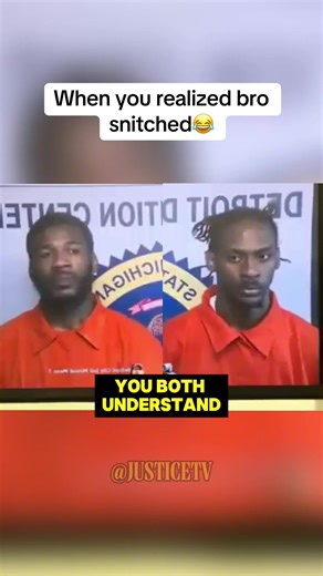 He realized his friend snitched during court😬⚖️ . ##JusticeTV##CourtCase##funny##Law##Court