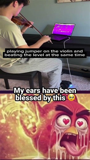 Jumper and violin at the same time 🔥