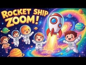 Rocket Ship Zoom | Fun Kids Dance Song | Space Adventure Music for Children